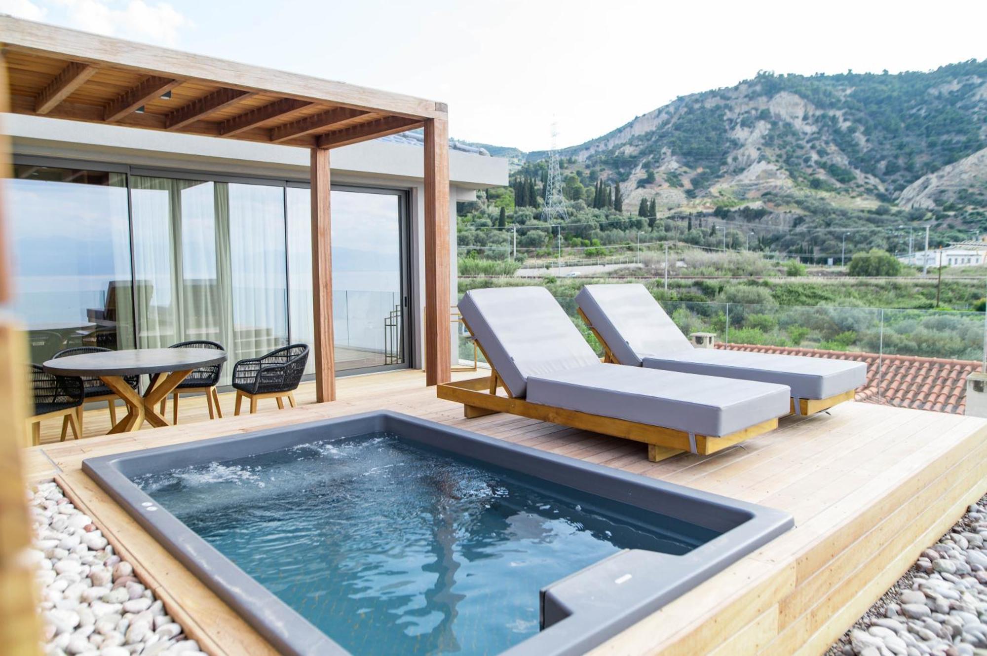 Alissachni Seaside Hotel Dervéni Kültér fotó